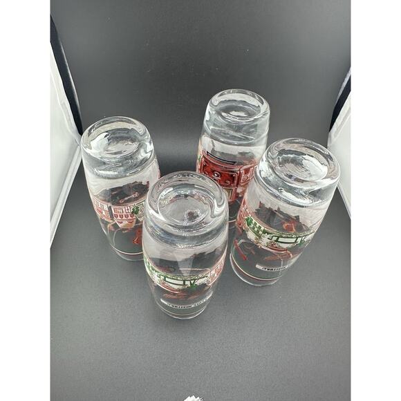 Vintage Old Spagetti Factory 10 oz Drinking Glasses "I love Mizitha" Set of 4 - Picture 8 of 8